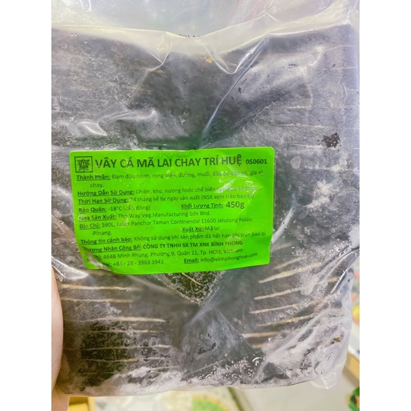 VÂY CÁ CHAY TRÍ HUỆ GÓI 450g - HÀNG NHẬP KHẨU MALAY