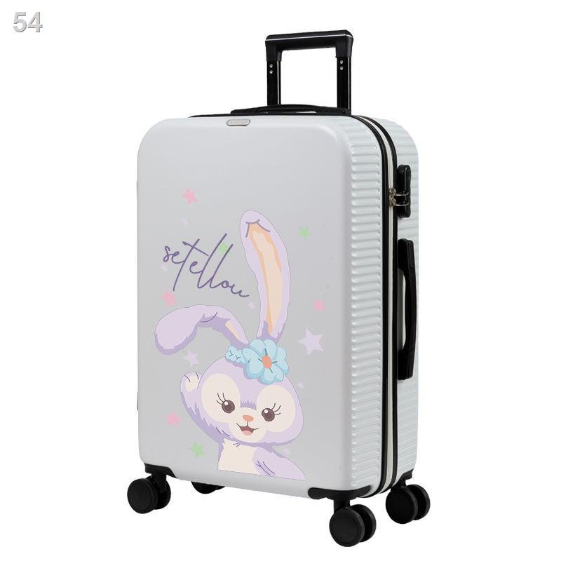 （Hộp kéo）Vali dễ thương in mới hộp đựng xe đẩy graffiti nhỏ nữ nam 20 24 thỏ mạnh mẽ và bền