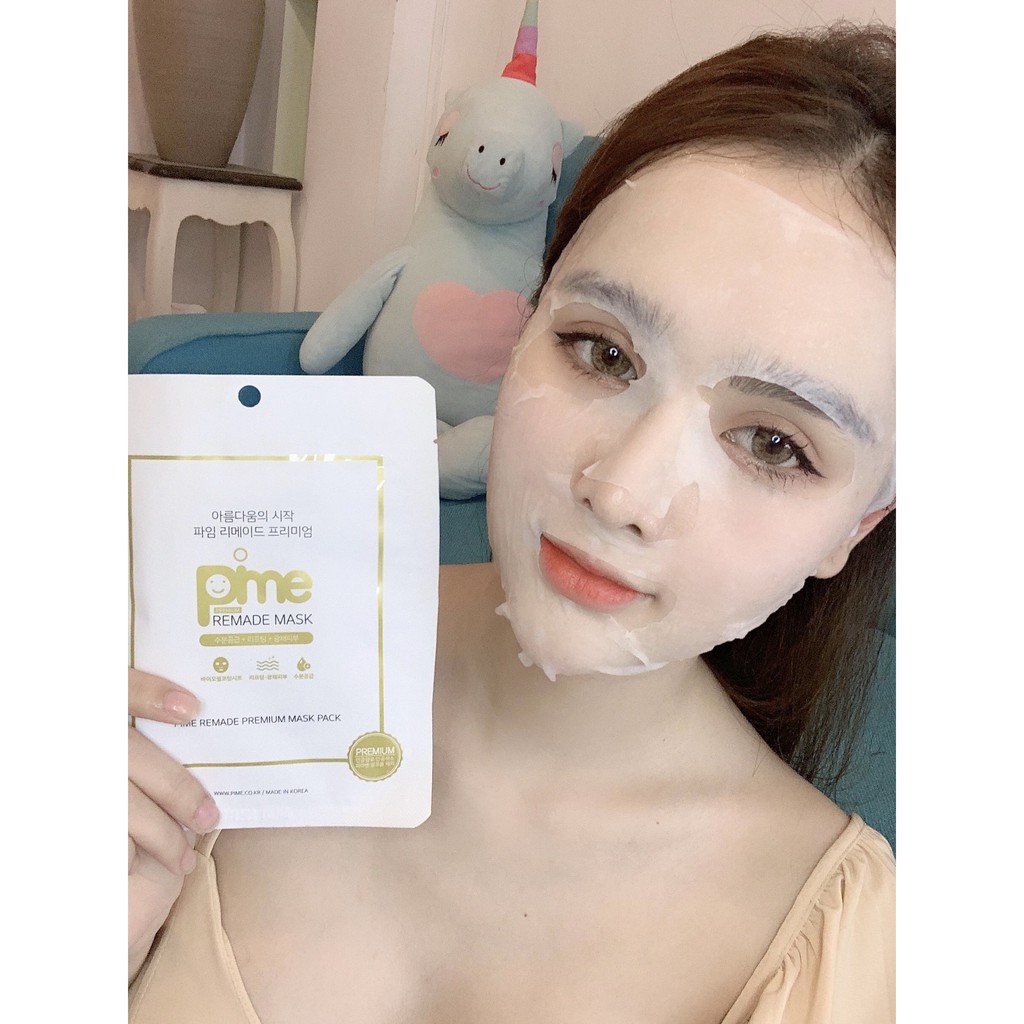 Mặt nạ tế bào gốc nọc ong Pime Remade Premium Mask trắng da, tái tạo da cho các loại da (mụn, viêm, sạm nám, nhạycảm ..)