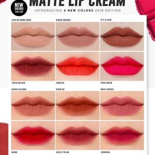 Bảng 12 màu son của Ty cosmetics