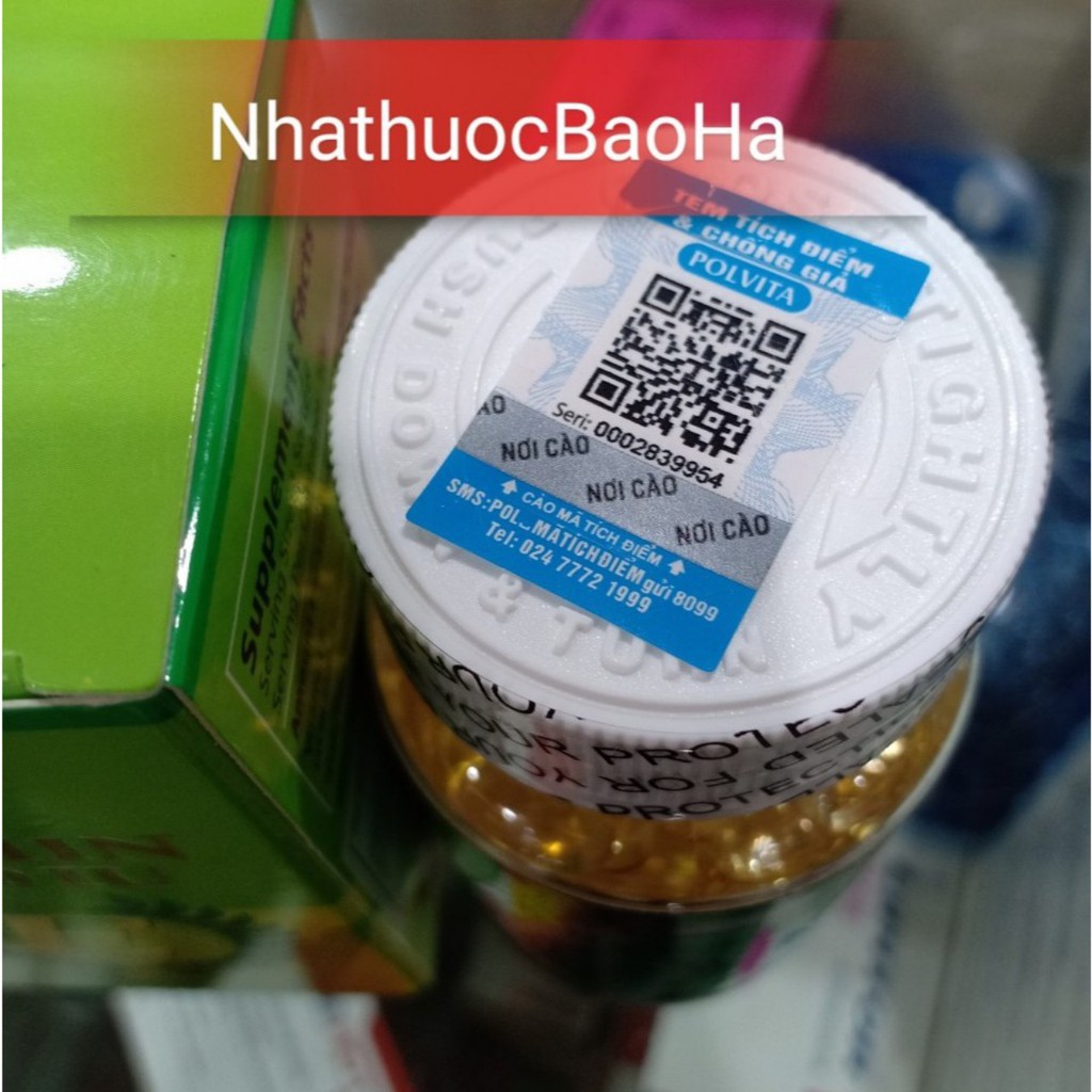 Viên uống VITAMIN E 400IU của MỸ hỗ trợ đẹp da,xóa nhăn