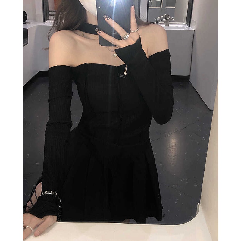 Áo Thun Một Mảnh/Chân Váy Lưng Cao Phong Cách Mới Mùa Hè Gợi Cảm Cho Nữ