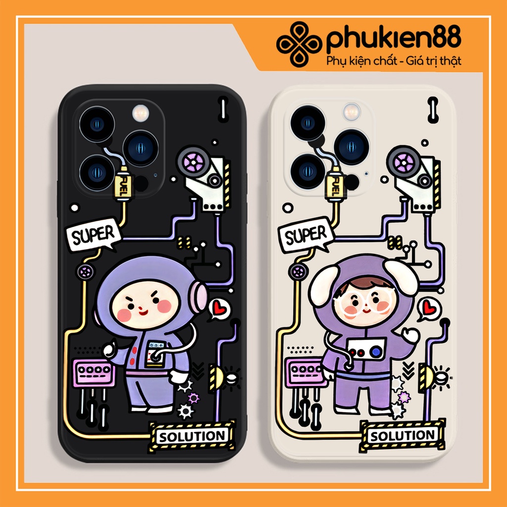 Ốp lưng ip Solution vũ trụ cạnh vuông 6/6plus/6s/6splus/7/7plus/8/8plus/x/xr/xs/11/12/13/pro/max/plus/promax