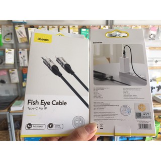 [TypeC-Lightning]Cáp sạc iphone có đèn LED Baseus Fish Eye Cable