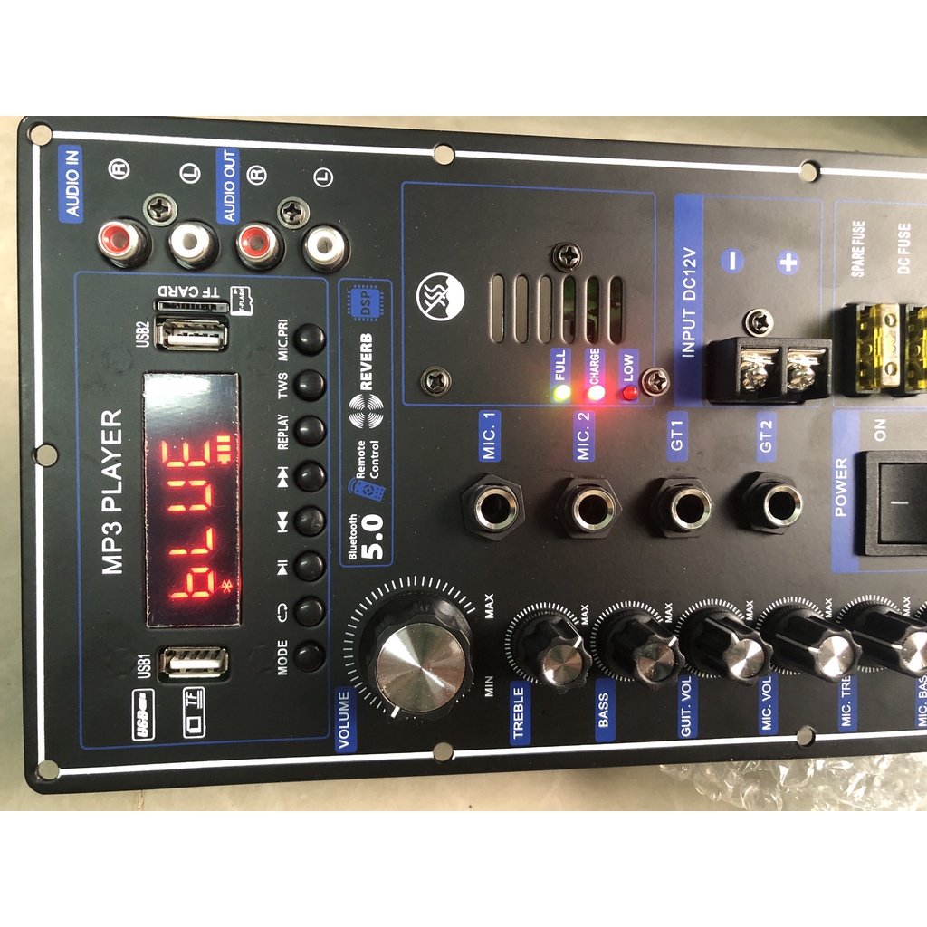 Mạch loa kéo 4 tất đôi có Reverb