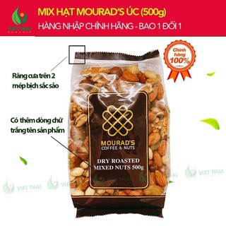 Hạt Mix Hỗn Hợp Mourad s Úc 500g Cao Cấp Hạnh nhân, macca, óc chó, hạt dẻ