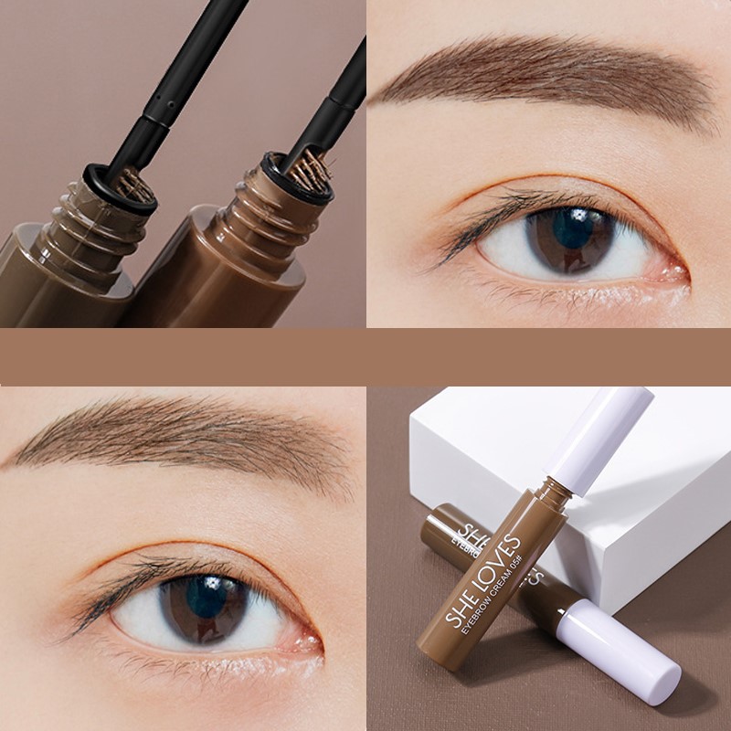 Mascara lông mày SHE LOVES  chống nước không lem bền màu Nature Naked Feeling Eyebrow Cream Sheloves SHEL13