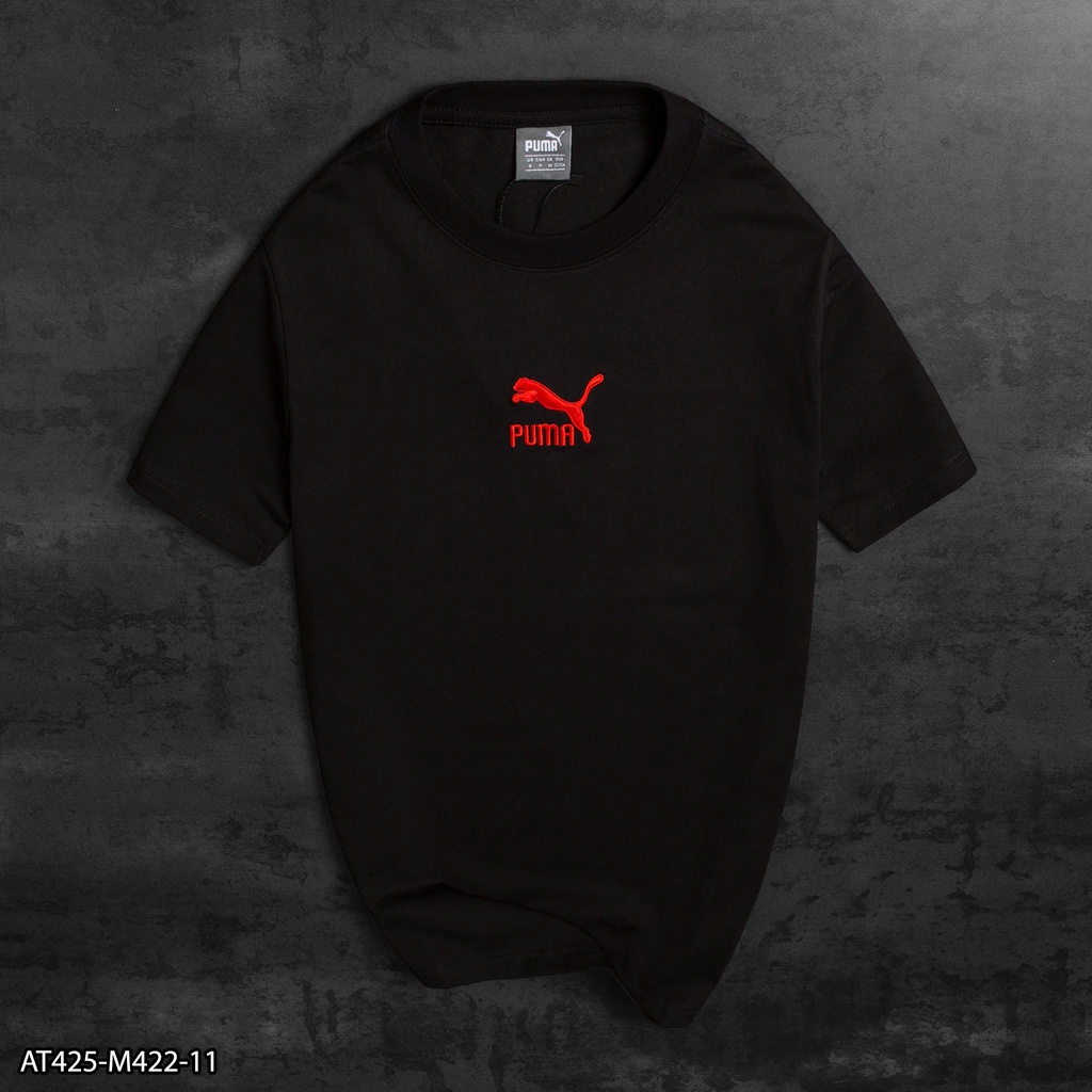 Áo thun P.U.M.A 100% Cotton AT425 thêu logo nổi - áo thun nam VNXK