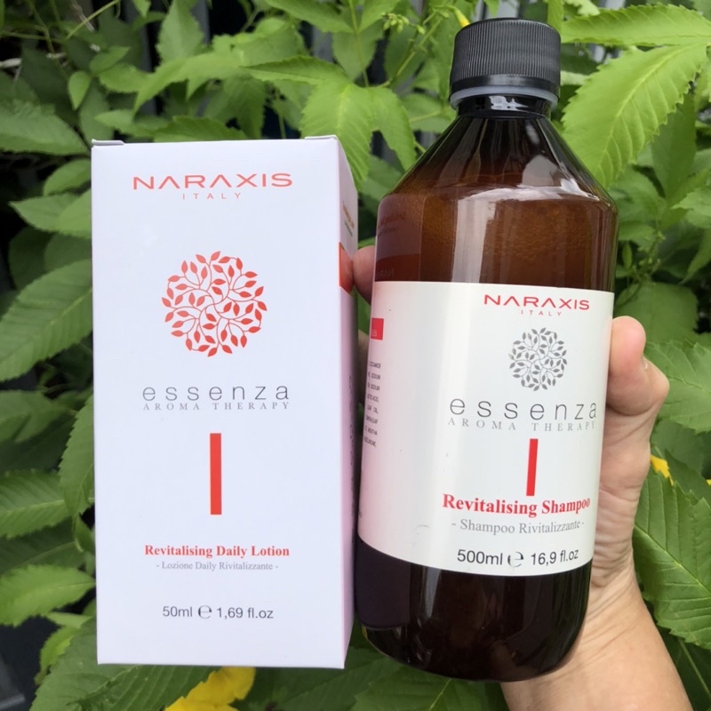 Combo gội và kem dưỡng chống rụng, kích thích mọc tóc Naraxis REVITALISING 500ml/50ml