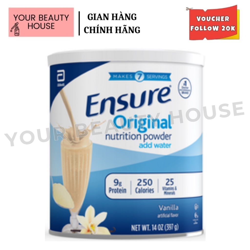 Sữa Bột Hương Vani Ensure ORIGINAL Mỹ 397g