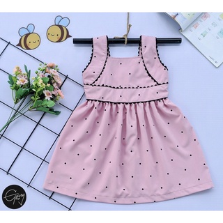 < ĐẦM TẾT BÉ GÁI> ĐẦM BÉ GÁI CHẤM BI 29-44KG