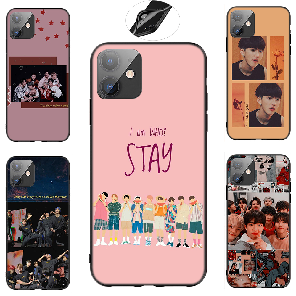 iPhone XR X Xs Max 7 8 6s 6 Plus 7+ 8+ 5 5s SE 2020 Casing Soft Case 85SF Stray Kids Band k pop mobile phone case