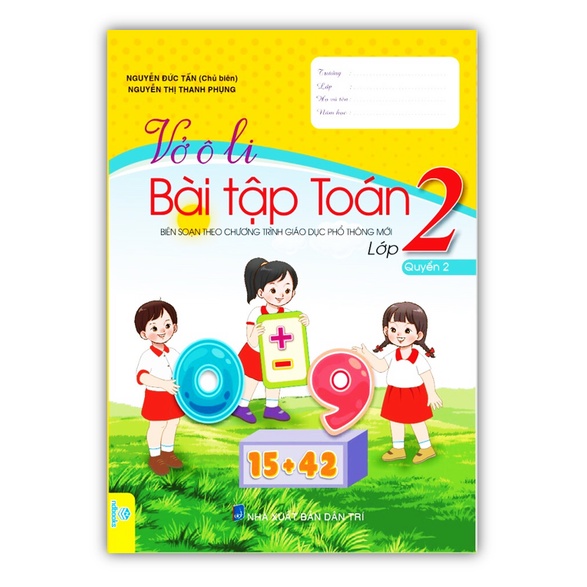 Sách - Vở ô li bài tập Toán lớp 2 - quyển 2 (Biên soạn theo chương trình giáo dục phổ thông mới)
