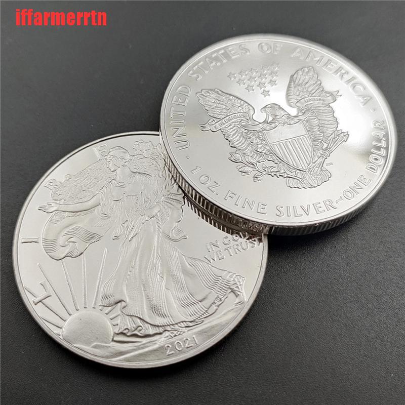 {iffarmerrtn}2021 United Statue of Liberty Challenge Coin Fine Silver Collectibles America Co NZM