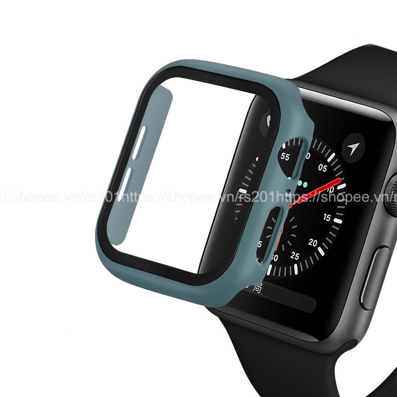 ỐP VIỀN dành cho APPLE WATCH kèm KÍNH CƯỜNG LỰC, bảo vệ toàn diện cho đồng hồ APPLE WATCH 38mm 40mm 42mm 44mm