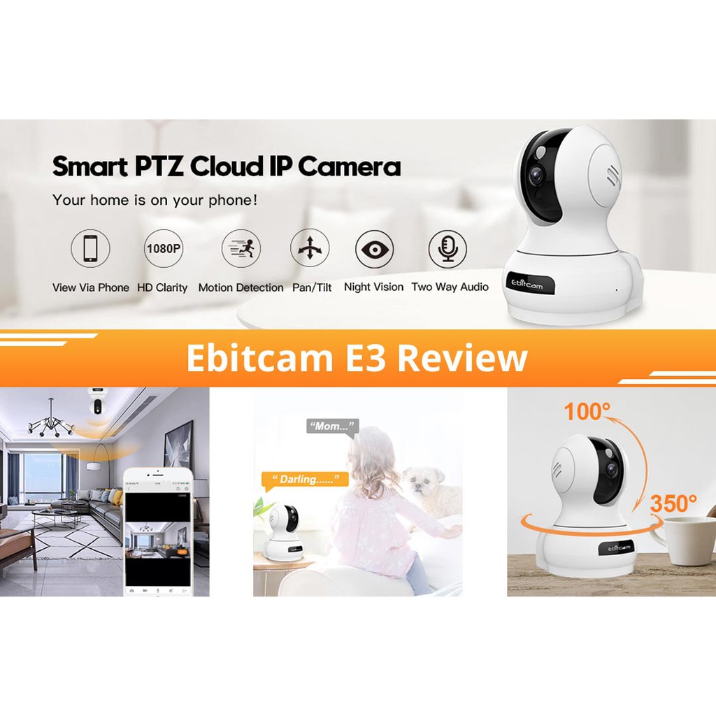 Camera IP Wifi Ebitcam E3 (4.0MP - Utral HD+ 1520P), tích hợp AI thông minh phát hiện khuân mặt, đàm thoại 2 chiều