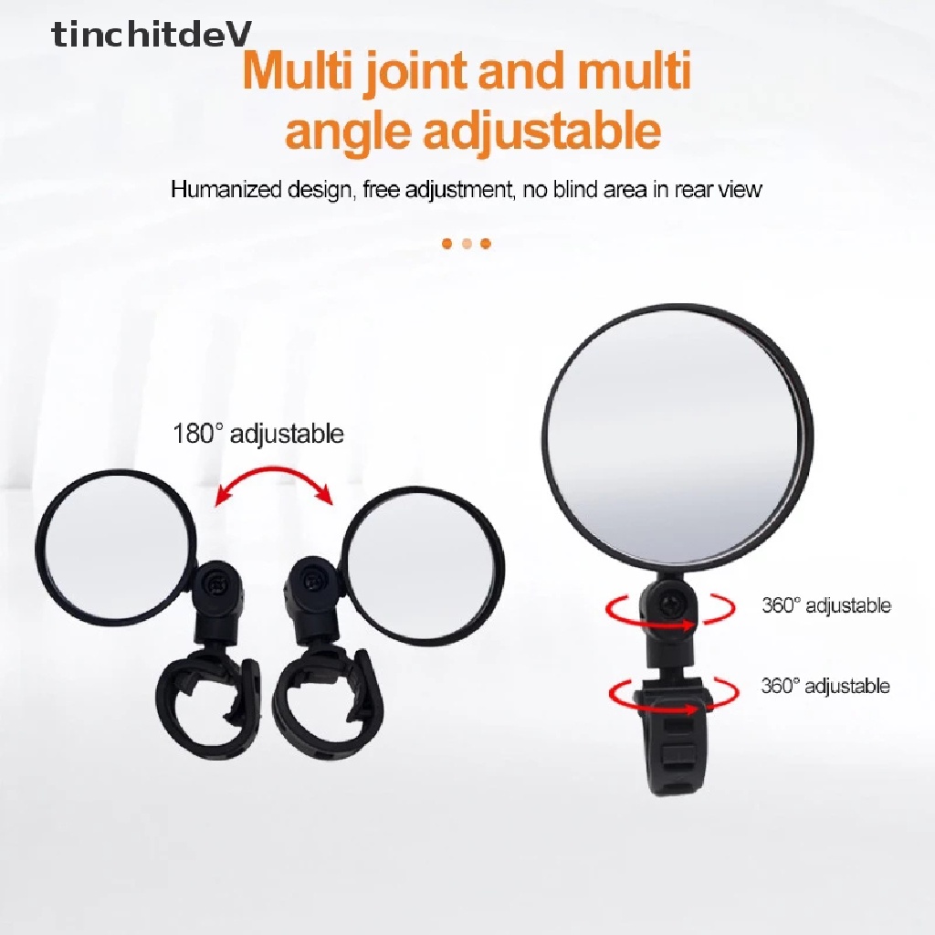 Gương Chiếu Hậu Xoay 360 Độ Tùy Chỉnh Tiện Dụng Cho Xe Máy / Xe Đạp