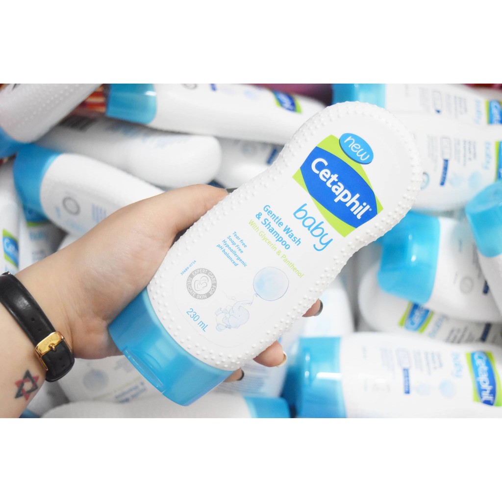 Sữa tắm gội 2 trong Cetaphil BaBy Gentle Wash and shampoo