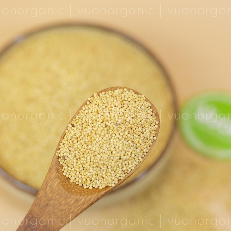 HẠT KÊ NẾP VÀNG HỮU CƠ NAM ĐỊNH , ĐÃ BÓC VỎ, THUẦN CHỦNG - VƯỜN ORGANIC 500GR
