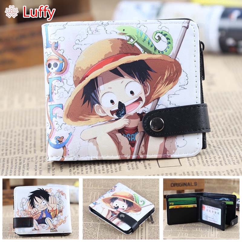 Ví in hình anime One Piece bằng PU thời trang