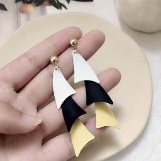 Bông tai dài màu sắc thời trang Hàn Quốc cao cấp cho nữ