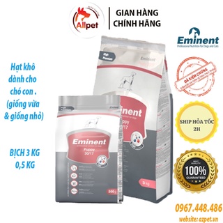 Thức ăn cho chó con Eminent Puppy 3kg, đồ ăn cho chó mẹ mang thai và cho con bú, dành cho giống nhỏ và vừa.