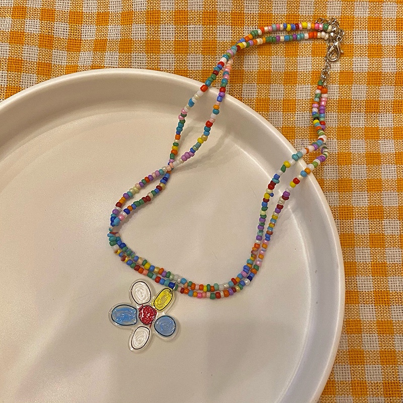 Vòng cổ HợP Kim ĐíNh HạT NhiềU MàU SắC