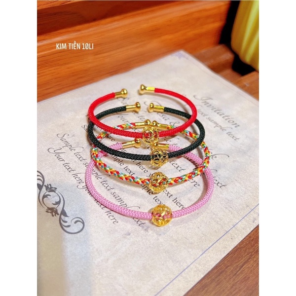 Charm cầu kim tien vàngtây10kk 6li, 8li, 10li dùng mix vòng hoặc mặt dây chuyền