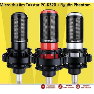Mic thu âm TAKSTAR PC-K320 + Nguồn Phantom