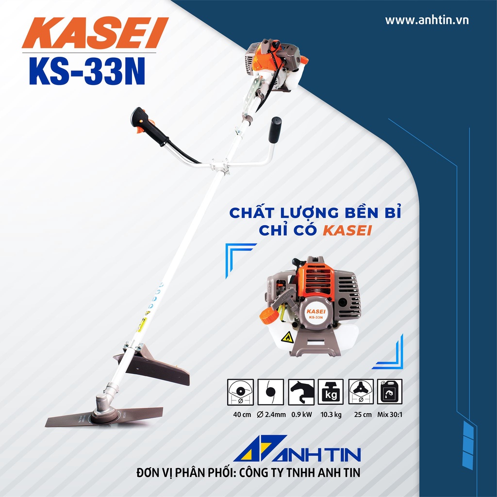 Máy cắt cỏ 2 thì chính hãng Kasei 33N