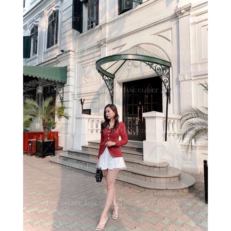 ÁO DẠ  TAY DÀI CỔ VUÔNG KAITY - HÀNG THIẾT KẾ | BigBuy360 - bigbuy360.vn