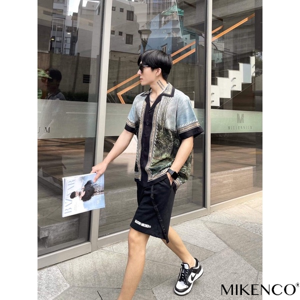 Áo sơ mi ngắn tay chính hãng Mikenco PEGASUS unisex