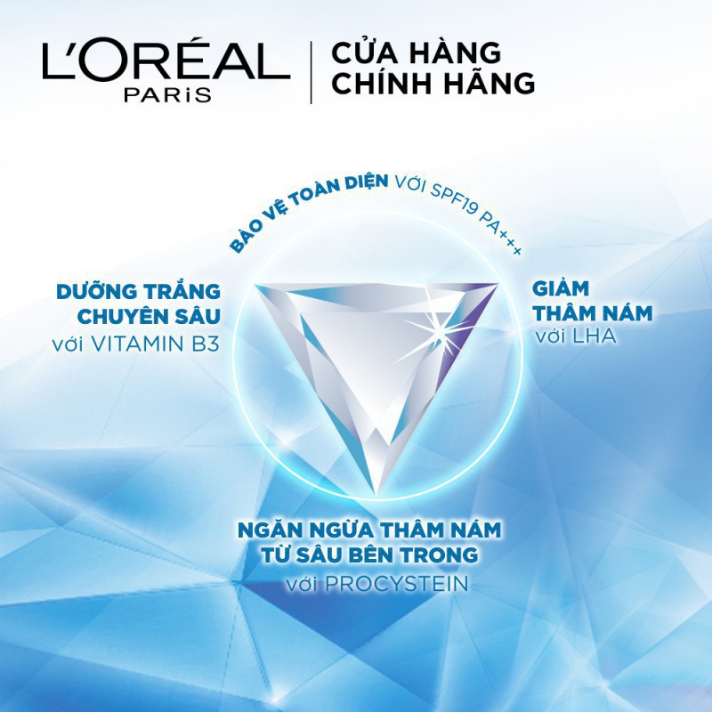 [Chính hãng] Bộ đôi kem dưỡng làm sáng da giảm thâm nám ngày và đêm L'Oreal Paris White Perfect Clinical 50mlx2