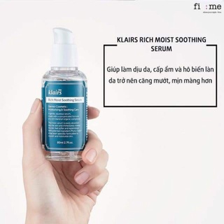TINH CHẤT DƯỠNG ẨM #KLAIRS 𝐑𝐈𝐂𝐇 𝐌𝐎𝐈𝐒𝐓 𝐒𝐎𝐎𝐓𝐇𝐈𝐍𝐆 𝐒𝐄𝐑𝐔𝐌 (chính hãng, nhãn phụ cty nhập khẩu)