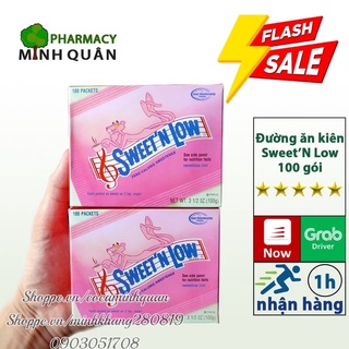 Đường ăn kiêng Sweet'n Low 100 gói cho người tiểu đường giảm cân bánh ăn kiêng cho thực đơn keto das giảm mỡ