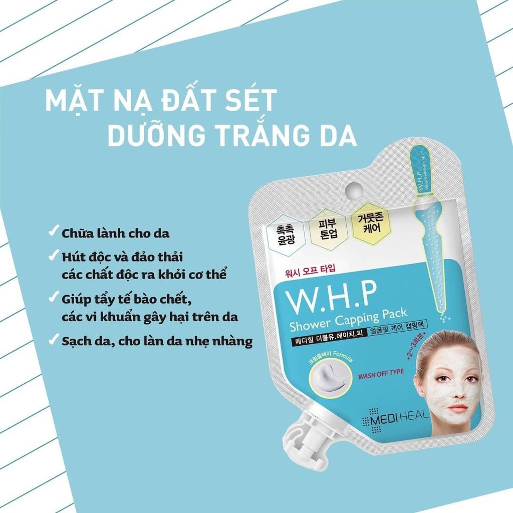 Mặt nạ đất sét Mediheal Shower Pack WHP dạng gói
