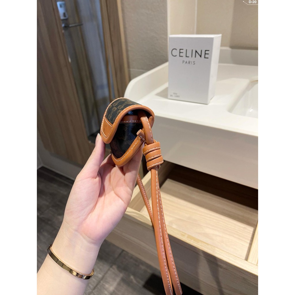 （Bolanxun） C-e-l-i-n-e túi mini túi đeo tai nghe chất liệu mới đi kèm với phong cách tươi trẻ và thanh lịch