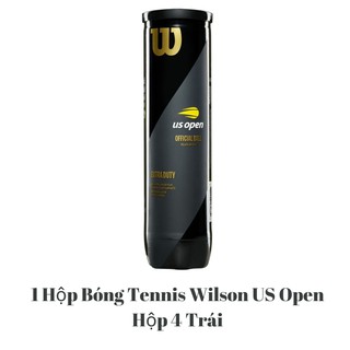 Banh Tennis Wilson US Open 4 1 Hộp 4 Trái, Bóng wilson đen chính hãng