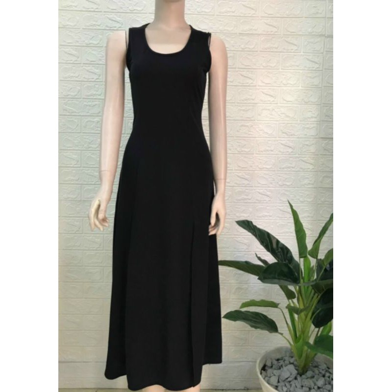 Váy Maxi Đi Biển, Maxi Body Thun Màu Đen - Đầm Thun Dài Du Lịch - Maxi Dress Siêu Đẹp Siêu Sang