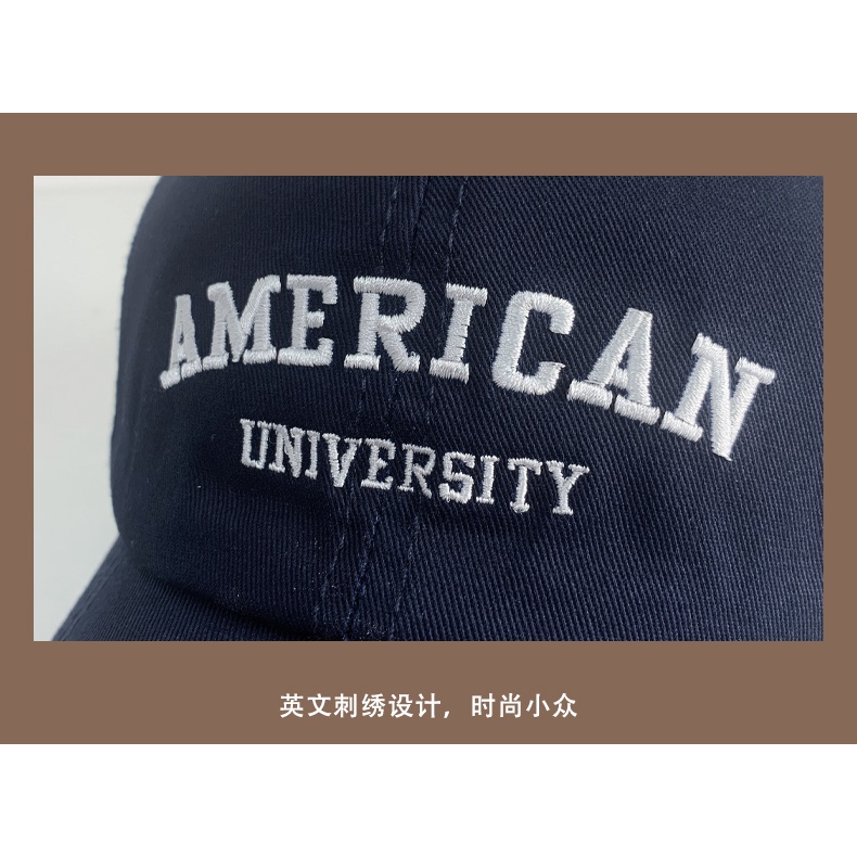 Mũ Lưỡi Trai Thêu Chữ Phong Cách Nhật Bản