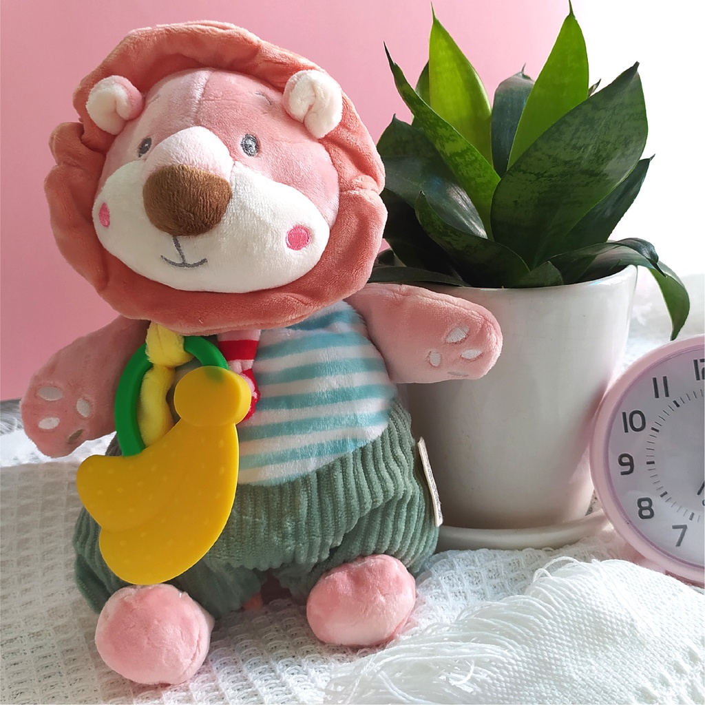 Gấu Bông Thú Nhồi Bông Cho Bé Sơ Sinh Giúp Bé Chơi Vui Hơn Chất Liệu Bông Tự Nhiên Mềm Mịn Không Gây Kích Ứng Da Bé