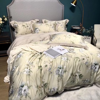 Tencel hoa 60s - Bộ chăn ga gối lụa Tencel cao cấp