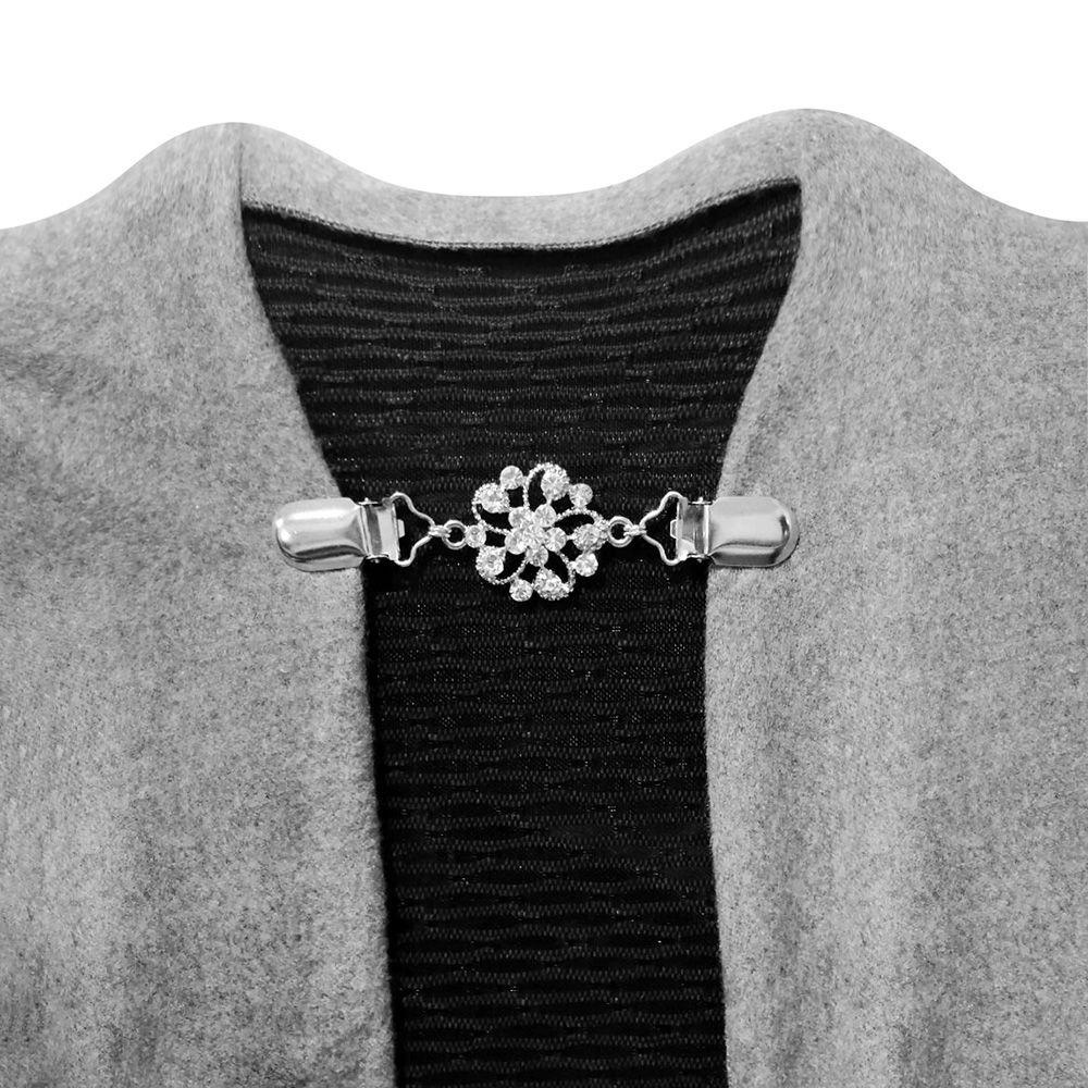 PATH Kẹp Cố Định Áo Khoác Cardigan Đính Đá Trang Trí Tiện Dụng
