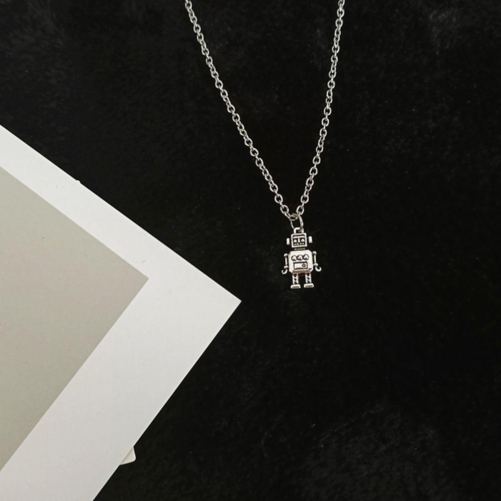 ANEMONE Vòng cổ Mặt Robot Phong Cách Hip Hop Đường Phố Hàn Quốc Cá Tính Dành Cho Nam Nữ