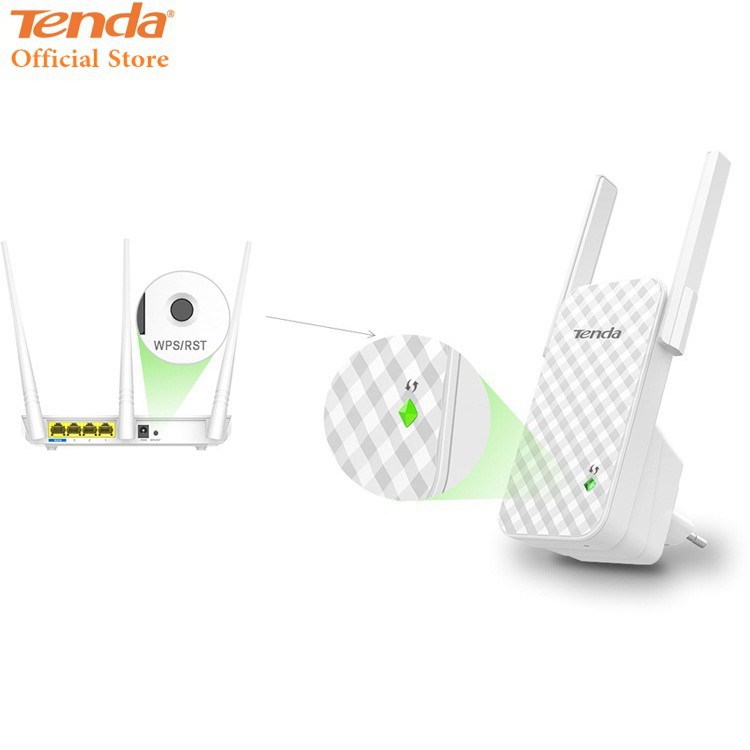 [CỰC RẺ] Bộ tiếp nối sóng WI-Fi Tenda A9 tốc độ 300Mbps (Trắng) - Hãng phân phối chính thức - Hàng chính hãng