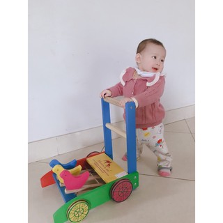 [Hàng Loại 1] Xe Tập Đi Cho Bé, Xe Con Gà Bằng Gỗ Loại Đẹp - MS6901