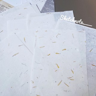 Giấy lụa ép lá set 10 tờ BG006