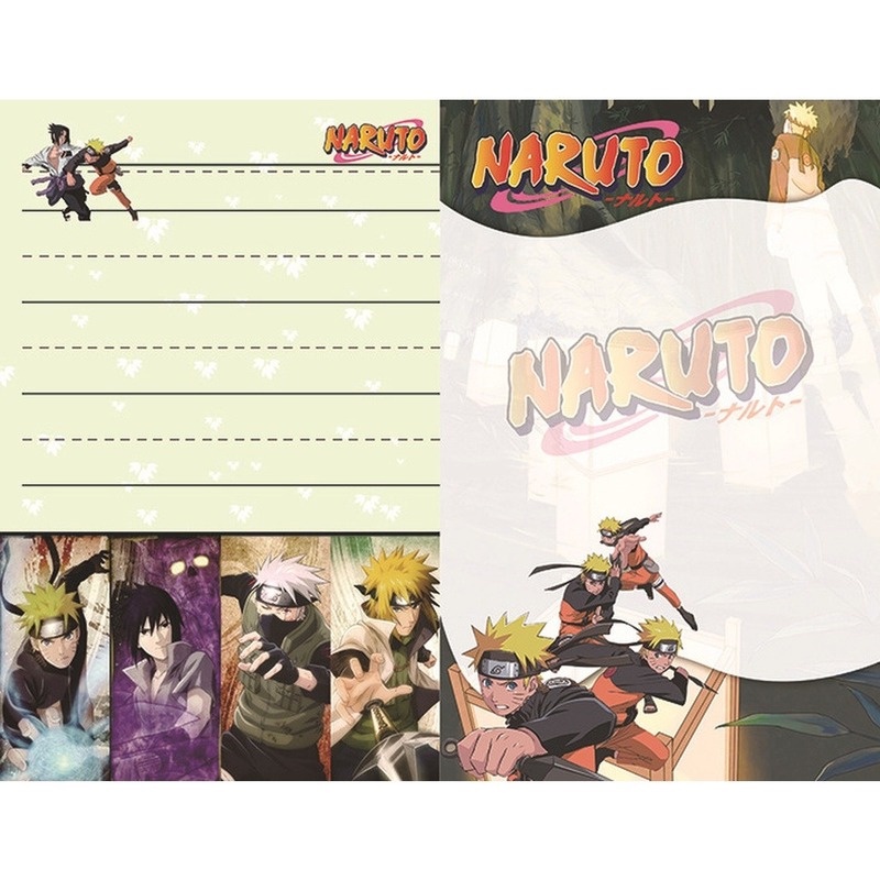 Sổ tay ghi chép in hình nhân vật Kakashi Jiraiya trong anime Naruto