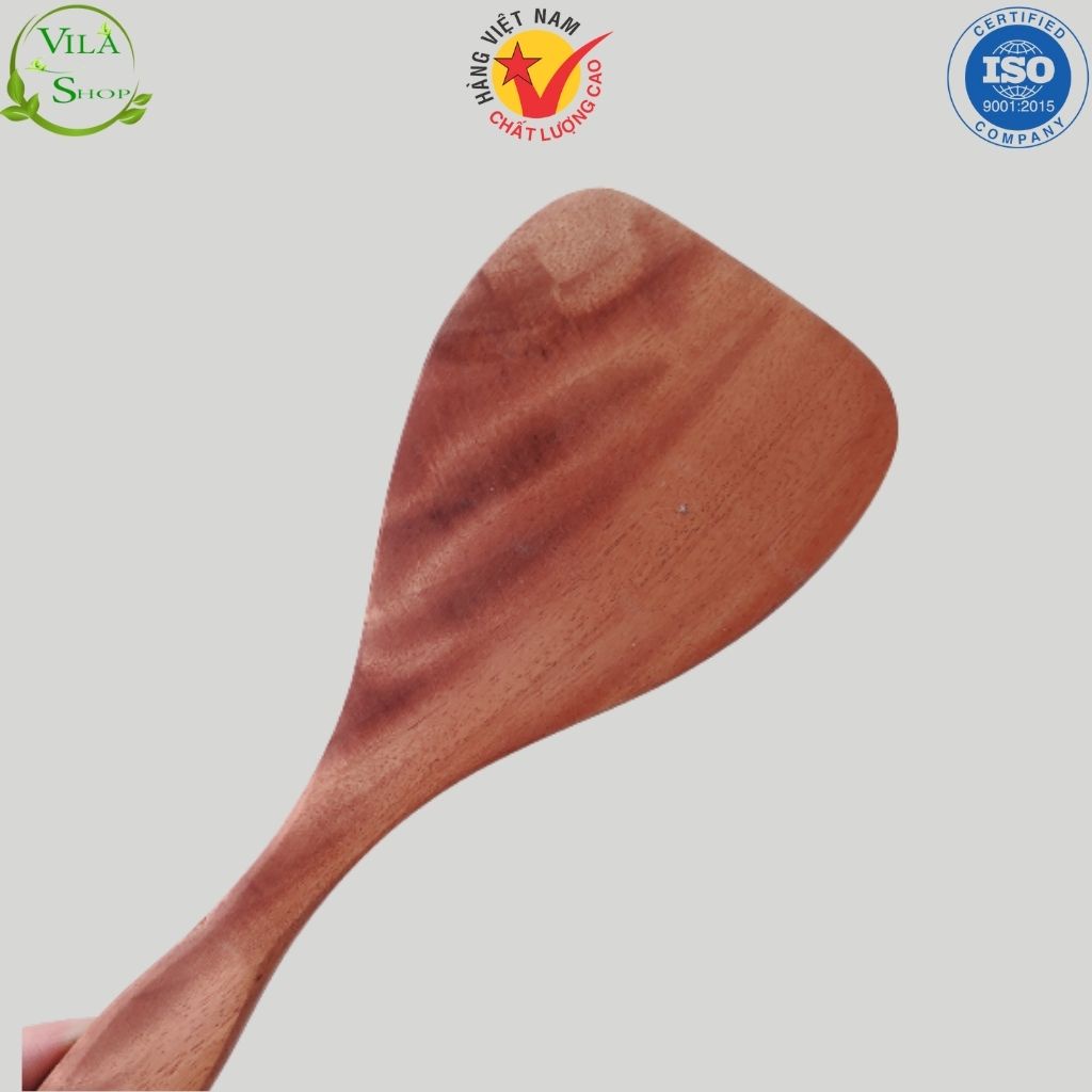 Thìa (Muôi) Xào Nấu Đồ Ăn, Muỗng Xới Cơm Cán Dài 02 Chống Dính Chất Liệu Gỗ Bền Đẹp - Tiện Lợi