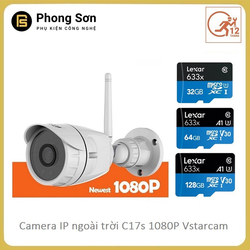 Camera Wifi IP C17s 1080p Ngoài trời Vstarcam ( Bảo hành 12 tháng )